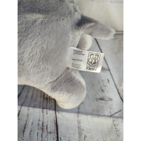 Hippo Hippopotamus Plush Stuffed Animal, 14" Fiesta Toys Standing - Picture 4 of 7